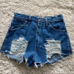 Distressed Jean Shorts